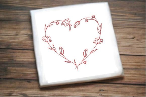 One-Line Heart Floral Border Review