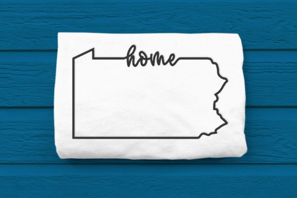 Reviewing Pennsylvania Home State Outline for Boutique Sweatshirts
