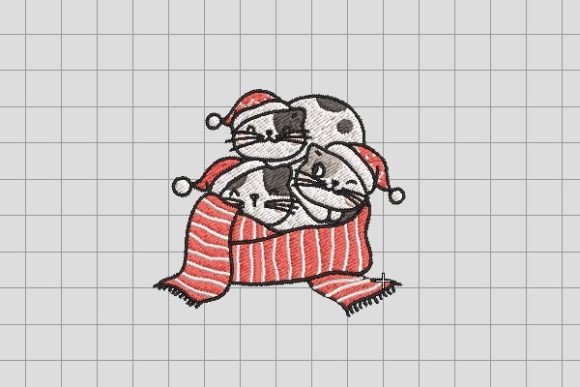 Reviewing the Christmas Cat with Scarf Design