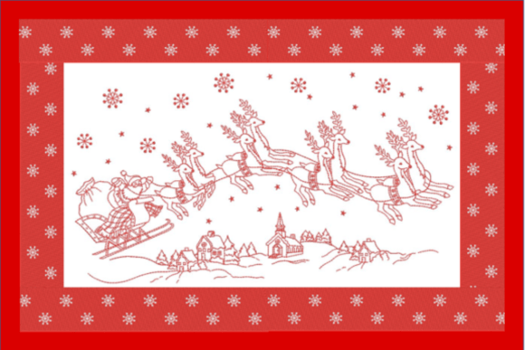 Santa in the Sky: A Redwork Review for Makers