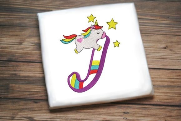 Unicorn Rainbow Letter J Review