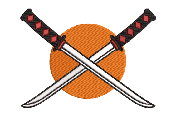Weapon Katana Embroidery Design Review